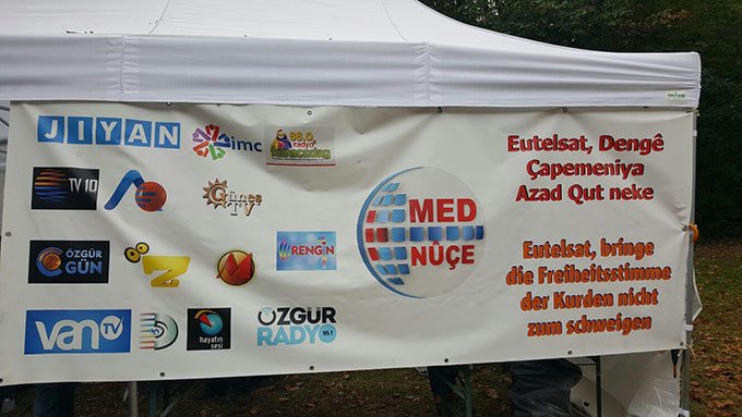 Protest gegen die Schließung der Medien in der Türkei und Europa. | Foto: ANF